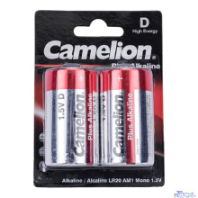 Camelion..LR20 Plus Alkaline BL-2 (LR20-BP2, батарейка,1.5В)  (2 шт. в уп-ке)