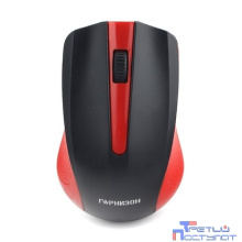 Гарнизон Мышь беспров.  GMW-430R, чип X, красный, 1200 DPI, 2 кн.+ колесо-кнопка, блистер