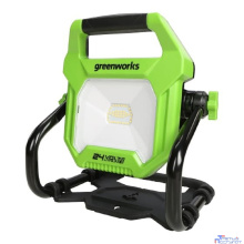 Greenworks Фонарь светодиодный Greenworks, 24V / 220V, без АКБ и ЗУ [3401307]