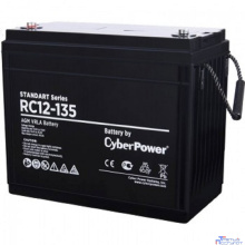 CyberPower Аккумуляторная батарея RC 12-135 12V/135Ah {клемма М8, ДхШхВ 340х173х281мм., высота с   клеммами284, вес 40кг., срок службы 10 лет}