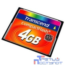 Compact Flash 4Gb Transcend  (TS4GCF133) 133-x