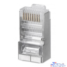 WRline Коннектор RJ-45 под витую пару, категория 5e, экранированный, универсальный (100 шт в упак) (WR-8P8C-5E-SH)