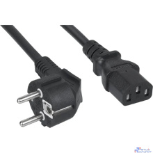 Cabeus PC-186-VDE-1.0-3M Кабель питания компьютера (Schuko+C13) (3x1.0), 3 м