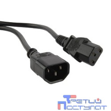 Hyperline PWC-IEC13-IEC14-5.0-BK Кабель питания монитор-компьютер IEC 320 C13 - IEC 320 C14 (3x0.75) 5м