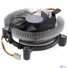 CROWN Кулер для процессора CM-80 v2 (Для Intel + 1700 и AMD, TDP до 65 Ватт, коннектор 3 pin, Низкая посадка радиатора , Гидродинамический  подшипник, Размер: 115*103*42 мм)