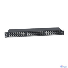 CABEUS PLHD-48-CAT.6-SH-DUAL IDC-1U ПАТЧ-ПАНЕЛЬ ВЫСОКОЙ ПЛОТНОСТИ 19", 1U, 48 ПОРТОВ RJ-45, КАТЕГОРИЯ 6, ПОЛНОСТЬЮ ЭКРАНИРОВАННАЯ, DUAL IDC