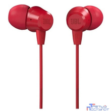 Гарнитура вкладыши JBL C50HI 1.2м красный проводные (в ушной раковине)