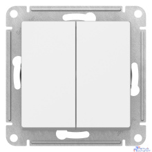 Systeme electric ATN000151 ATLASDESIGN 2-клавишный ВЫКЛЮЧАТЕЛЬ, сх.5, 10АХ, механизм, БЕЛЫЙ