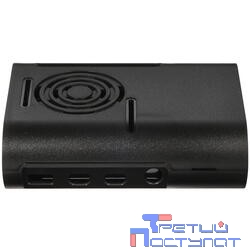 Raspberry Корпус PI4, CaseRaspPI4, на винтах (Black) (44571/42571)