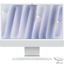 Apple iMac 24-inch 2024 [MCR24] (КЛАВ.РУС.ГРАВ.) Silver 24" Retina 4.5K {(4880x2520) M4 10C CPU 10C GPU/24GB/512GB SSD/Ethernet(RJ45)/рекоменд.переход.1979059/1991284}