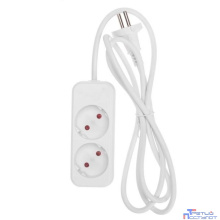 Rexant 13-4000 Удлинитель STANDARD 2 гнезда, 1,5м, 2х1,0мм?, б/з, белый