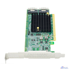 Lr-Link LRNV9F24 PCIe x16 to Two SlimSAS SFF-8654 8i Retimer Adapter, Support up to 4 NVMe SSDs
