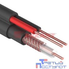REXANT (01-4002) Кабель видеонаблюдения +2 жилы 100м  черный  (ККСП)