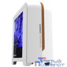 GameMax [H601W(B)] Корпус GameMax  (голубая подсветка,без БП)