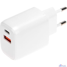Rexant (18-2225) Сетевое зарядное устройство USB QC (20W) + Type C PD (20W), белое
