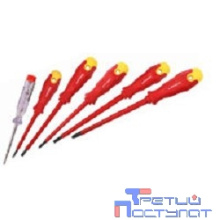 STAYER Набор "PROFI" "ELECTRO": Отвертки диэлектрические, тестер, 100-250В, Cr-V, 6шт [25145-H6_z01]
