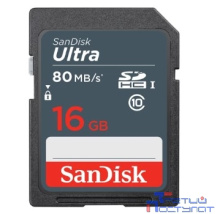 SecureDigital 16GB SanDisk SDHC Class 10 UHS-I Ultra 80MB/s