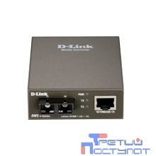 D-Link DMC-F60SC/B1A Медиаконвертер с 1 портом 10/100Base-TX и 1 портом 100Base-FX с разъемом SC для одномодового оптического кабеля (до 60 км)