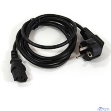 VCOM CE021-CU0.75-1.8M Кабель компьютер-розетка 220V (EURO) <VDE> 3G0,75mm2 VCOM {CE021-CU} 1,8м