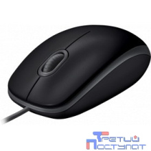 910-005508 Мышь Logitech B110 SILENT черный/серый [оптическая (1000dpi) USB2.0 для ноутбука (2but)]