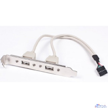 Gembird планка в сист. блок на 2 USB 2.0, Gembird  (CCUSBRECEPTACLE)