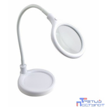 Rexant 31-0247 Лупа настольная 3D   с подсветкой 30 LED, подставка+прищепка, белая