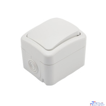 Rexant KR-78-0601 Выключатель одноклавишный KRANZ Mini OG открытой установки, IP54 белый