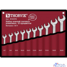 Thorvik W1S10TB Набор ключей гаечных рожковых серии ARC в сумке, 6-24 мм, 10 предметов