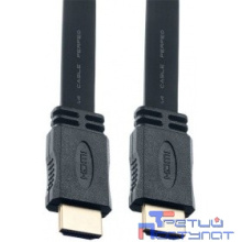 PERFEO Кабель HDMI A вилка - HDMI A вилка, плоский, ver.1.4, длина 2 м. (H1302)