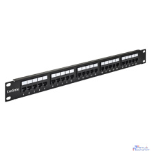 Exegate EX281084RUS Патч-панель телефонная 19", 1U 25 port ExeGate  разъём RJ-12 6P4C, RoHS, цвет черный