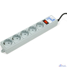 PowerCube Фильтр-удлинитель, 1.9м , 5 розеток (SPG-B-6), серый