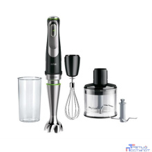 Блендер погружной Braun MQ9135XI черный/серебристый
