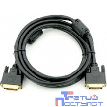 Exegate EX191096RUS Кабель DVI dual link (25M-25M) 5м Exegate, 2 фильтра, позолоченные контакты