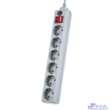 Perfeo Сетевой фильтр "POWER+", PF_A4671 (1,8м, 6 розеток, серый (PF-PP-6/1,8-G))