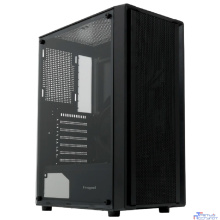 Case HSPD M530, Mesh Mid Tower, Black, TG, 0.4 SPCC, no fans ATX, mATX, mITX 155/290/200mm 2x2.5", 2x3.5", 7xPCI 1xUSB-A 3.0, 2xUSB-A 1.0 335x193x445mm
