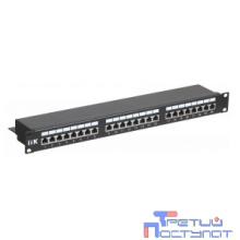 ITK PP24-1UC5ES-D05 1U патч-панель кат.5Е STP, 24 порта (Dual), с кабельным органайзером