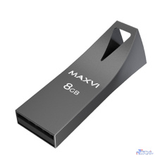 Maxvi USB Drive 8GB MK2 dark grey, монолит, металл, USB 2.0 FD8GBUSB20C10MK2