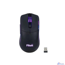 Мышь Wireless Filum FL-GMW05-BK-L оптическая USB/BT 6 кл., DPI: 10000, аккумулятор 600 mAh черная, Windows XP/Vista/7/8/10, MacOS
