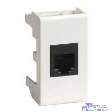 Dkc 45068 Ком.роз. RJ45 кат.6 экран., 8P8C, Viva, белая, 1мод