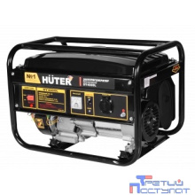 Huter DY4000L 64/1/21 Электрогенератор {четырехтактный, 3000Вт, 220В/50Гц, 78Дб, принудительное охлаждение, бак 15 л, расход бензина 395 г/кВтч, расход масла 6,8, габариты 610х430х460, вес 42 кг}