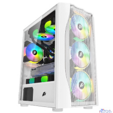 1STPLAYER Корпус FIREBASE X3-M White / mATX, TG / 4x120mm LED fans inc. / X3-M-WH-4F1-W