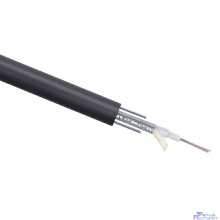 Cabeus STW-9-01x04-ST-SW-PE-OUT Кабель волоконно-оптический 9/125 одномодовый, 4 волокна, loose tube, бронированный стальной лентой и стальными проволоками, для внешней прокладки (-40C ~ +70), PE, чер