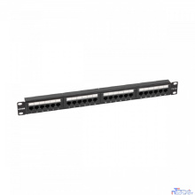 NTSS Патч-панель NTSS 24 UTP порта RJ45, cat.5е, 1U, Dual IDC, без органайзера NTSS-PP-1U-24-UTP-RJ45-5e-D