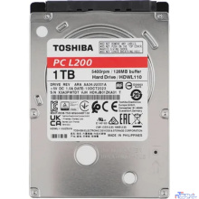 1TB Toshiba L200 Slim (HDWL110UZSVA/HDKCB88ZKA01T) {SATA-III, 5400RPM, 128MB, 2.5", 7mm}