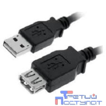 Rexant (18-1114) Кабель шт. USB-A – гн. USB-A, 2,4А, 1,8м, ПВХ, серый