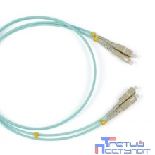 Hyperline FC-D2-503-SC/­PR-SC/­PR-H-1M-LSZH-AQ Патч-корд волоконно-оптический (шнур) MM 50/­125(OM3), SC-SC, 2.0 мм, duplex, 10G/­40G, LSZH, 1 м