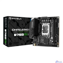 MAXSUN MS-Challenger B760ITX D5 (Socket 1700, mini-ITX, 2*DDR5, 2*HDMI/2*DP, 4*SATA3, 2*M.2, 1xPCI-E x16, 4*USB 2.0, 2 x USB 3.2 Gen1, LAN 1*1G/1*2.5G, RTL)