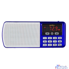Perfeo радиоприемник цифровой ЕГЕРЬ FM+ 70-108МГц/ MP3/ питание USB или BL5C/ цвет синий (i120-BL) [PF_5027]