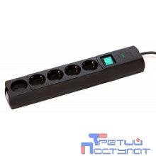 MOST Сетевой фильтр LRG 3м (5 розеток), черный {677072}