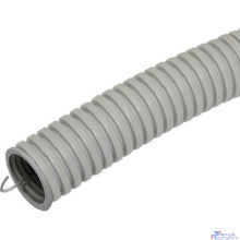 ЭРА Б0036838 Труба гофрированная ПВХ GOFR-16-100-PVC-building  (серый) Строительная d 16мм с зонд. легкая 100м